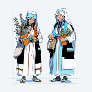 Oculus Imposition style, Midjourney V7: traditional folk art