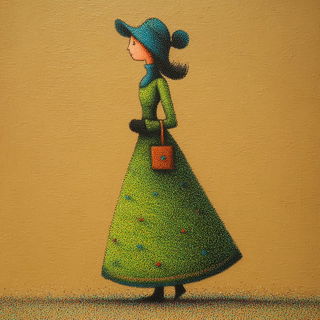 Tegumentale style, Midjourney V7: haute-couture fashion outfit