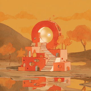 Rustlit Storybook Painting style, Midjourney V7: abstract 3D render