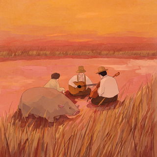 Rustlit Storybook Painting style, Midjourney V7: traditional folk art