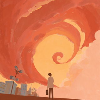Rustlit Storybook Painting style, Midjourney V7: editorial illustration for popular scientific magazine cover