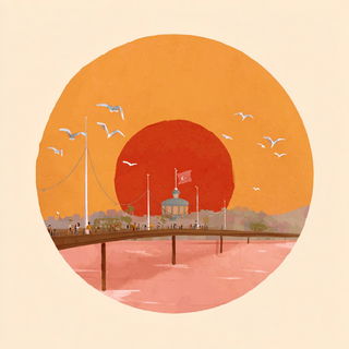 Rustlit Storybook Painting style, Midjourney V7: bold minimalist logo design for Istanbul city municipal services