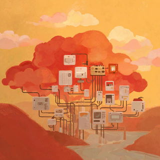 Rustlit Storybook Painting style, Midjourney V7: technical infrastructure blueprint schematics
