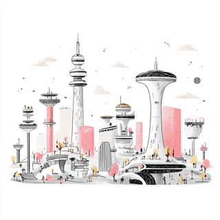 Mosslace Storycloth style, Midjourney V7: megacity with futuristic bioarchitecture