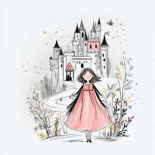 Mosslace Storycloth style, Midjourney V7: retro fairy-tale illustration
