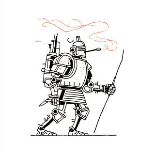 Tealwinter Cartography style, Midjourney V7: concept art character design of retropunk steam knight