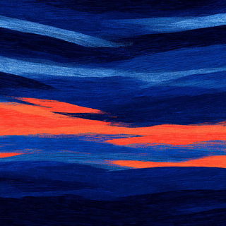 Stencil Thicket style, Midjourney V7: realistic landscape photograph of quiet dawn