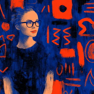 Stencil Thicket style, Midjourney V7: photographic portrait of female protagonist