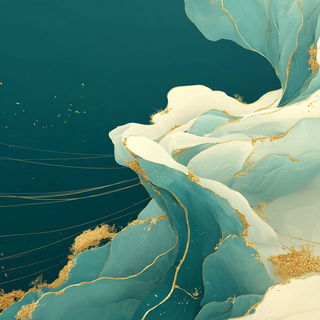 Marblereef style, Midjourney V7: abstract 3D render