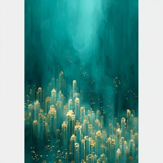 Marblereef style, Midjourney V7: megacity with futuristic bioarchitecture
