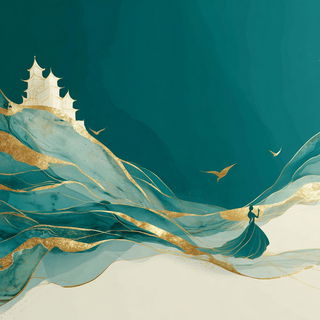 Marblereef style, Midjourney V7: retro fairy-tale illustration