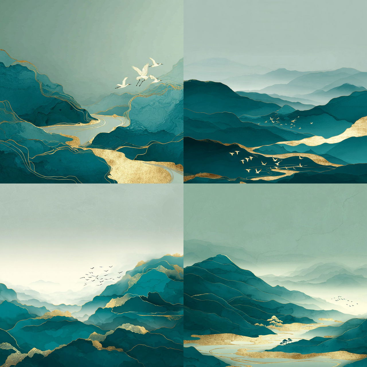 Marblereef style, Midjourney V7, render 1 of 4