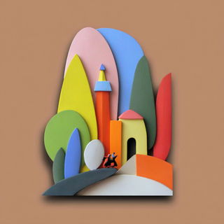 Slabflora style, Midjourney V7: retro fairy-tale illustration
