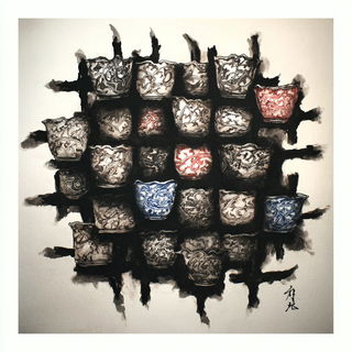 Cliffwash Dye Rite style, Midjourney V7: creative pattern composition