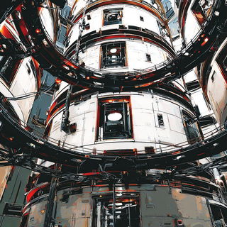 Giltstroke style, Midjourney V7: abstract 3D render