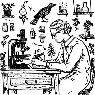Engraved Surrealism style, Midjourney V7: editorial illustration for popular scientific magazine cover