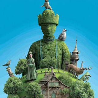 Cloudharbour style, Midjourney V7: retro fairy-tale illustration