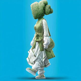 Cloudharbour style, Midjourney V7: haute-couture fashion outfit