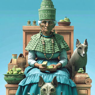 Cloudharbour style, Midjourney V7: traditional folk art
