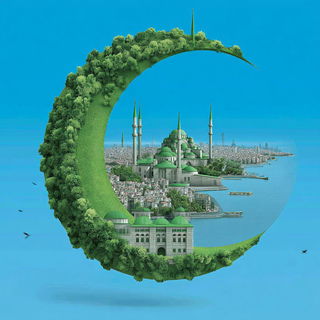 Cloudharbour style, Midjourney V7: bold minimalist logo design for Istanbul city municipal services