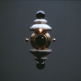Aquatintroph style, Midjourney V7: abstract 3D render