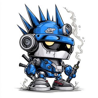 Inkshock Urbanism style, Midjourney V7: concept art character design of retropunk steam knight