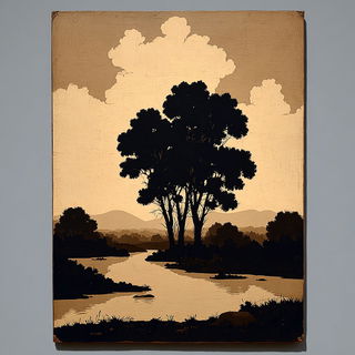 Sunwheel Midway style, Midjourney V7: classical 18th-century oil painting
