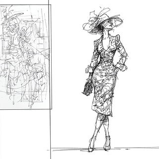 Contourforge style, Midjourney V7: haute-couture fashion outfit