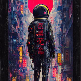 Screenprint Monsoon Shrine style, Midjourney V7: cinematic shot from sci-fi movie
