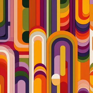 Arcflora style, Midjourney V7: abstract 3D render