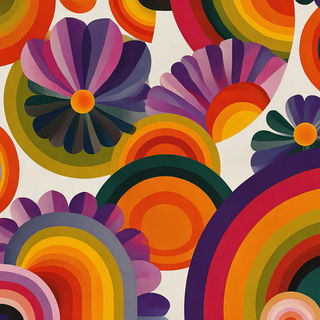 Arcflora style, Midjourney V7: creative pattern composition
