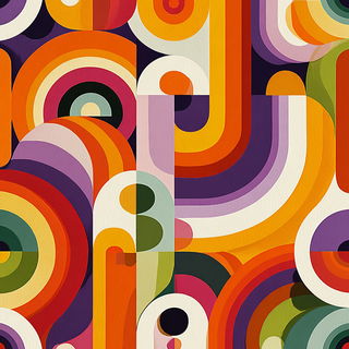 Arcflora style, Midjourney V7: typographic composition with large letters