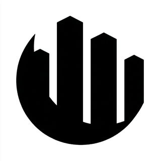 Rubble Noir style, Midjourney V7: bold minimalist logo design for Istanbul city municipal services