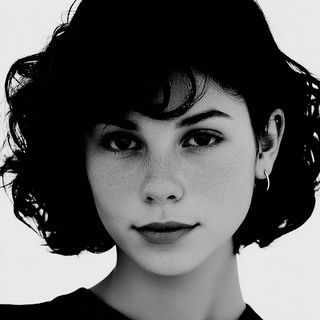 Rubble Noir style, Midjourney V7: photographic portrait of female protagonist