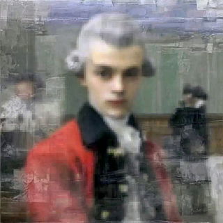 Blur Cantilever style, Midjourney V7: classical 18th-century oil painting