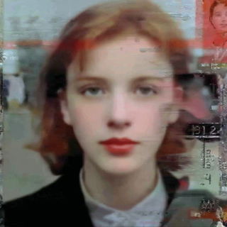 Blur Cantilever style, Midjourney V7: photographic portrait of female protagonist