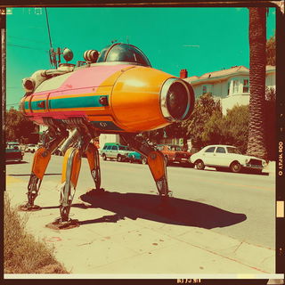 Chromatic Scarf Joint style, Midjourney V7: cinematic shot from sci-fi movie