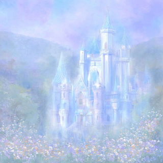 Opaline Fen Glasswork style, Midjourney V7: retro fairy-tale illustration