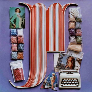 Bazaar of Borrowed Skies style, Midjourney V7: typographic composition with large letters