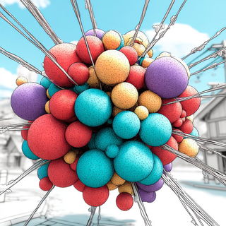 Clockwork Mycelium style, Midjourney V7: abstract 3D render