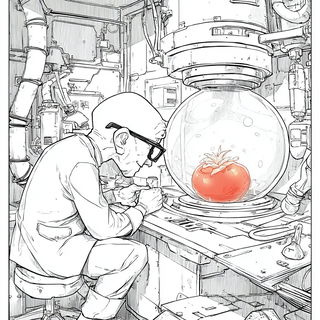 Clockwork Mycelium style, Midjourney V7: editorial illustration for popular scientific magazine cover