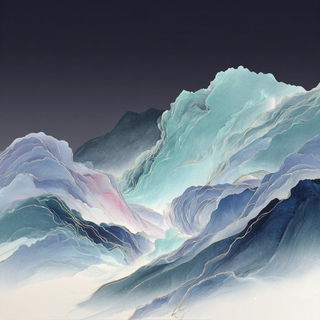 Lithoglyph style, Midjourney V7: abstract 3D render