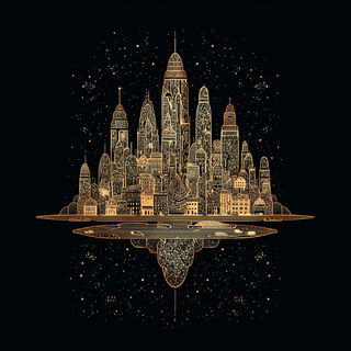 Spiralblack style, Midjourney V7: megacity with futuristic bioarchitecture