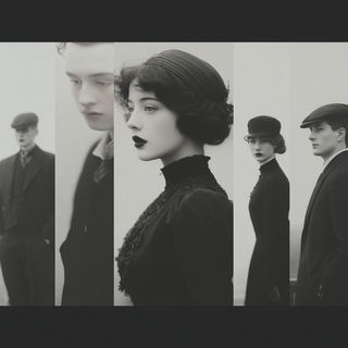 Scaleveil style, Midjourney V7: black-and-white manga comic strip