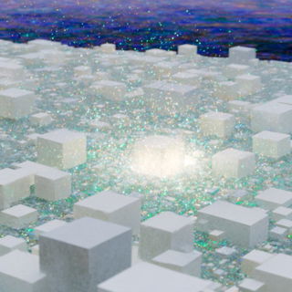 Meadowmont style, Midjourney V7: abstract 3D render