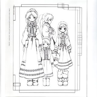 Portalflora style, Midjourney V7: traditional folk art
