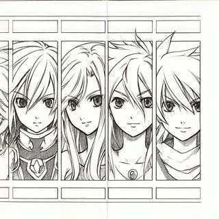 Portalflora style, Midjourney V7: black-and-white manga comic strip