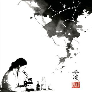 Raptorflow style, Midjourney V7: editorial illustration for popular scientific magazine cover