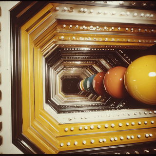 Siderocine style, Midjourney V7: abstract 3D render