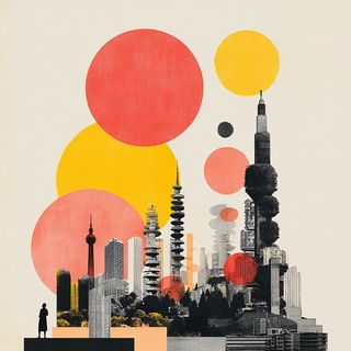 Kermes Cutfield style, Midjourney V7: megacity with futuristic bioarchitecture